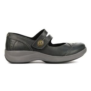 Aravon Women's Revshow Mary Jane Comfort Flat Black‎ Size 9.5 D